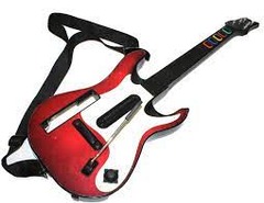 Wii Guitar Red/White Band Hero